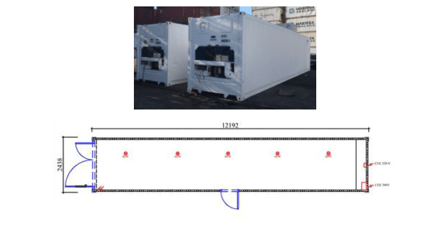 Conteneur maritime 40' Reefer (frigorifique)